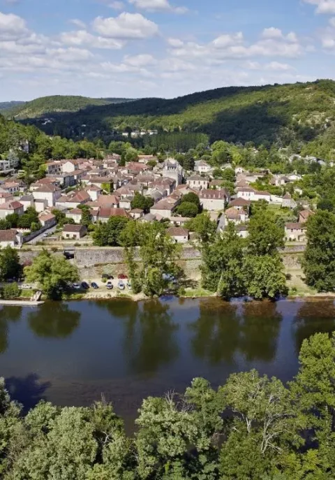 Vue aérienne pont